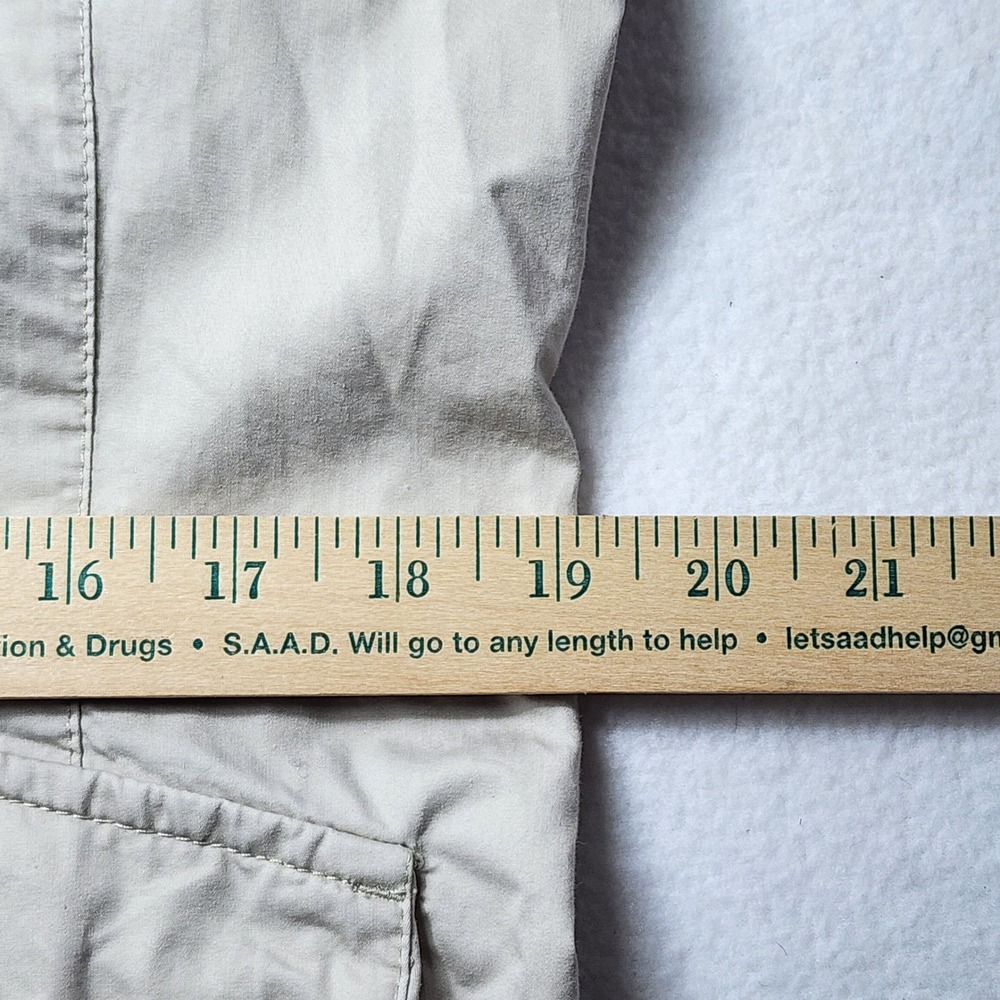 Eddie Bauer Womens Utility Jacket Cotton Lightweight Gorpcore Hiking Neutral XL - Picture 14 of 16